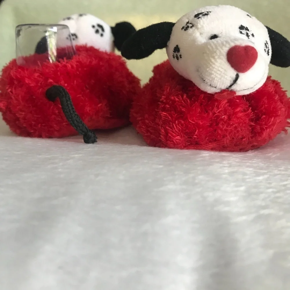 Rare Vintage Baby Dalmatian Puppy Slippers